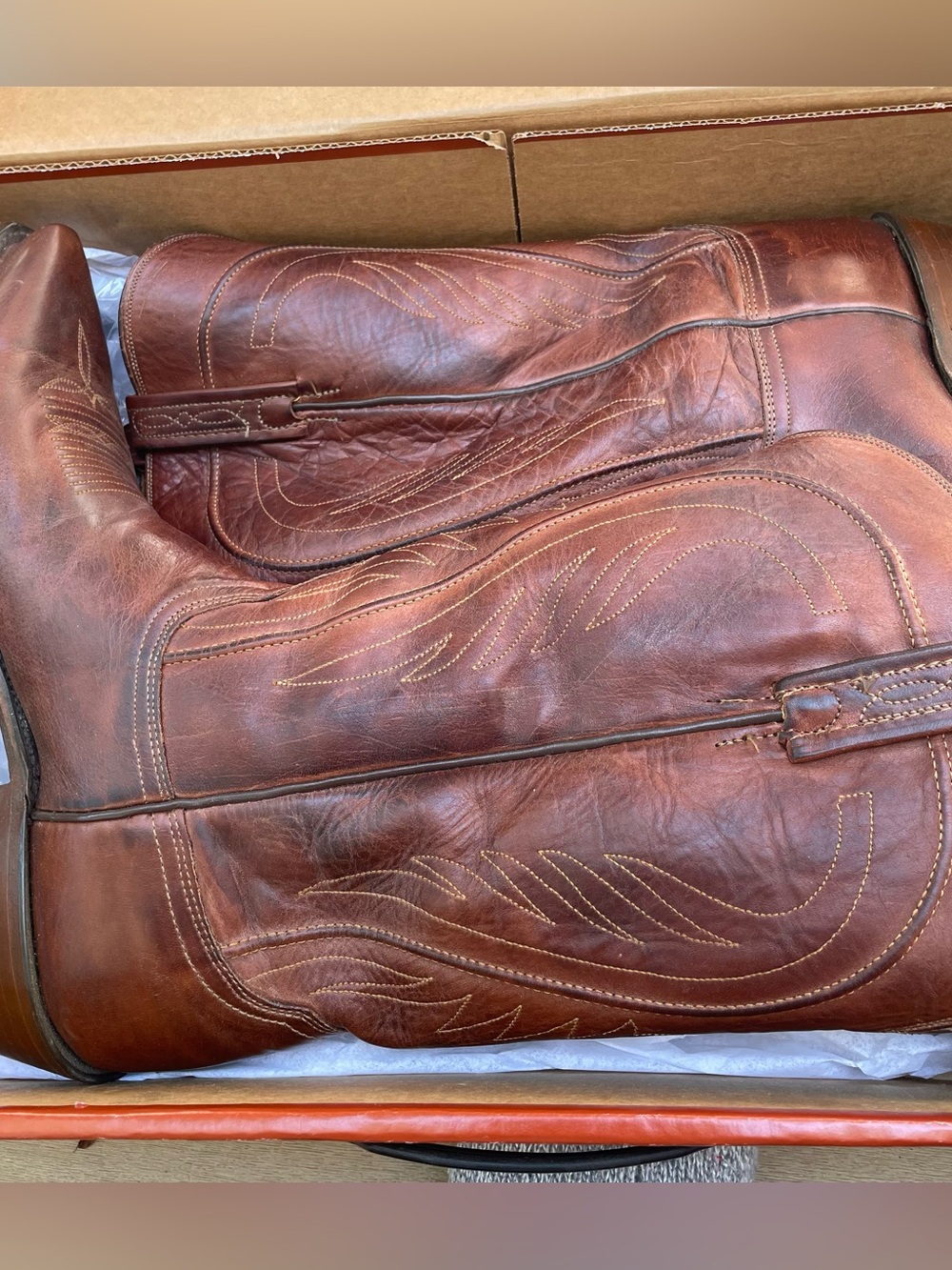 1883 Lucchese N1596 Cowboy Boots Mens 10EE Brown Leather With Box